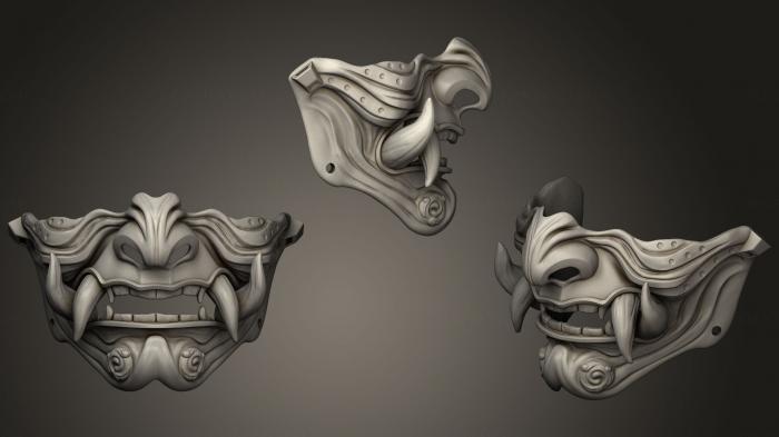 Mask (MS_0268) 3D model for CNC machine